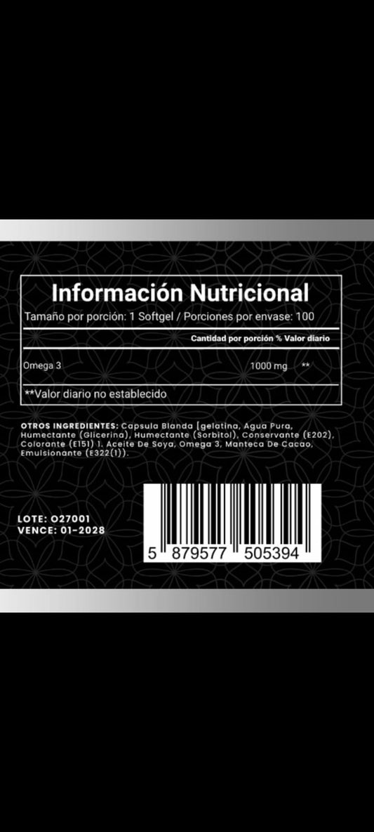 Omega 3 - Garden of Life 1000mg / 100 und